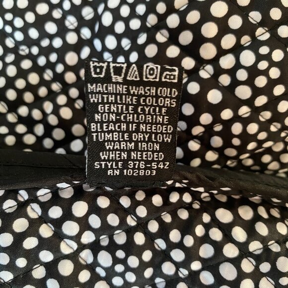 Briggs New York women's M black quilted long sleeve collared snap front jacket - Picture 11 of 11